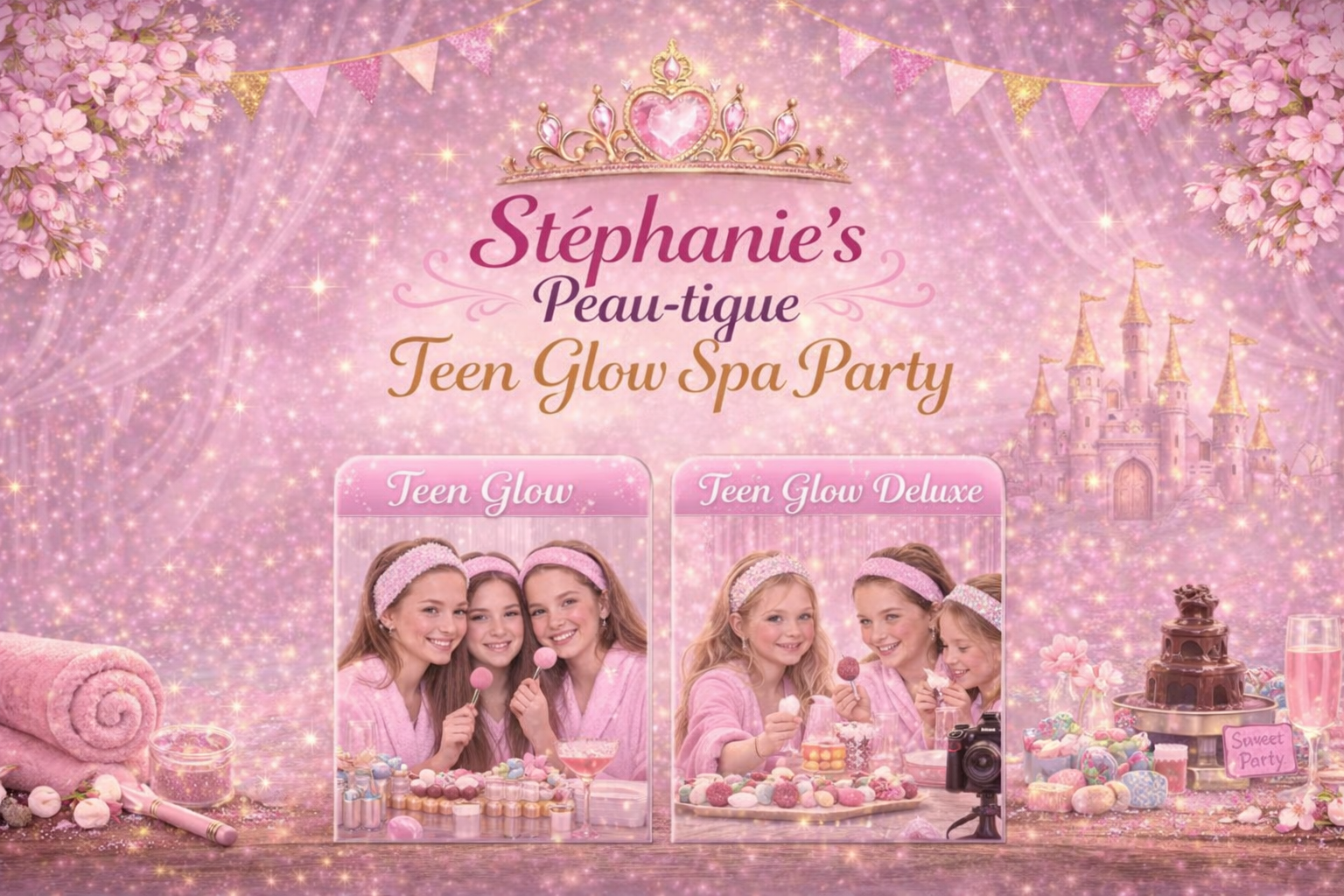 Tienerfeestje spa party in Menen – Stéphanie’s Peau-tique